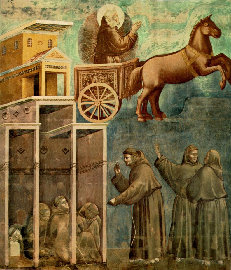 Legend of St Francis 8 Vision of the Flaming Chariot