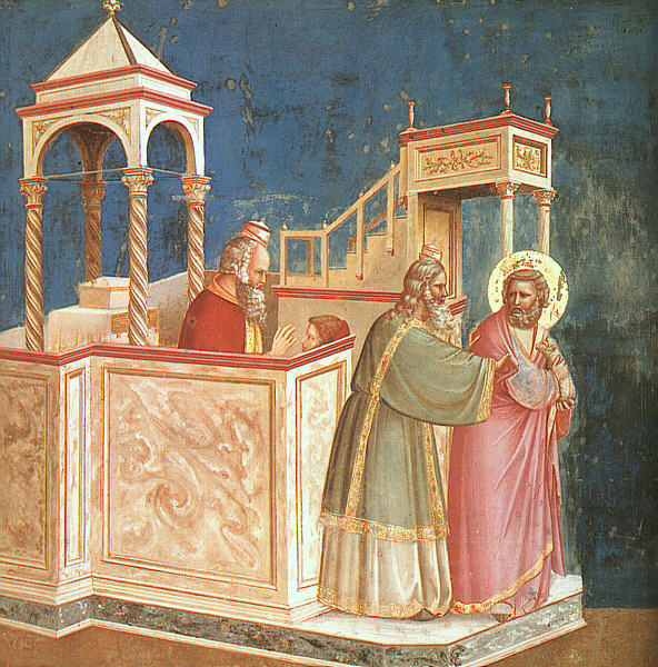 Scenes from the Life of Joachim 1 Expulsion of Joachim from