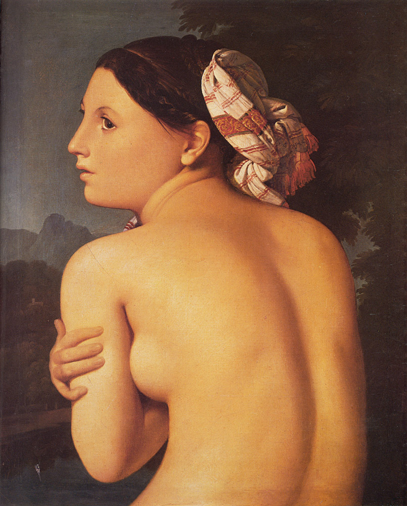 Half-figure of a Bather