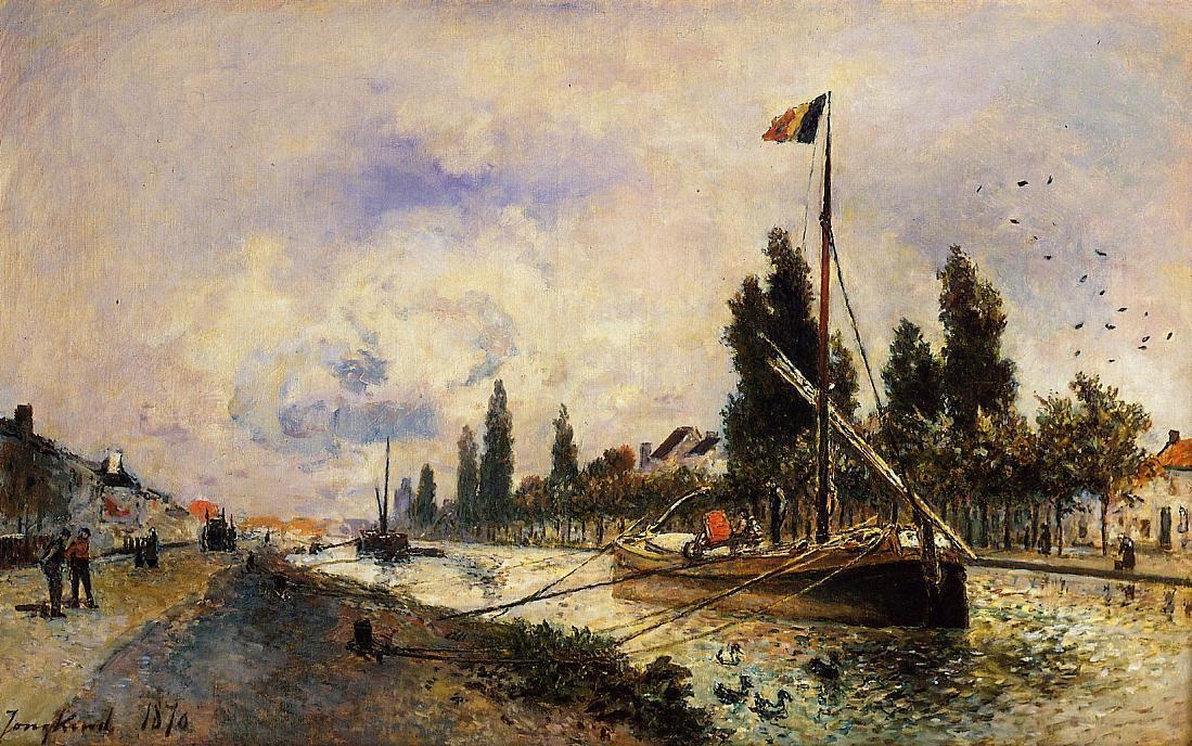 The Barge on the Canal near Paris