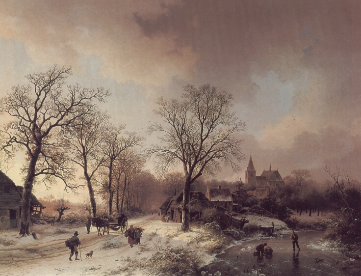 Figures in a Winter Landscape