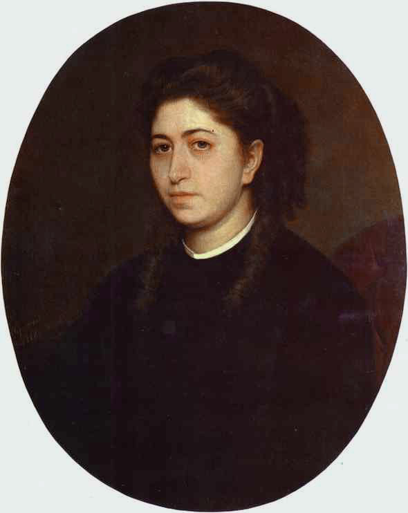 Portrait of a Young Woman Dressed in Black Velvet