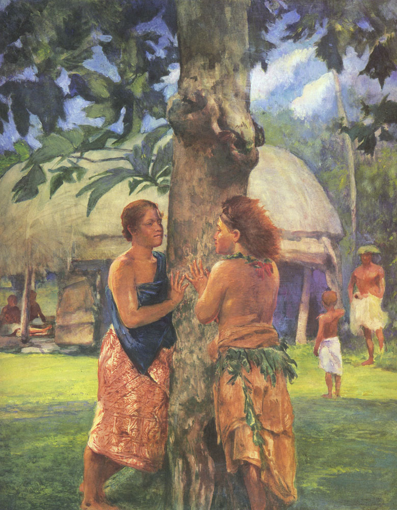 Portrait of Faase, the Taupo of the Fagaloa Bay, Samoa