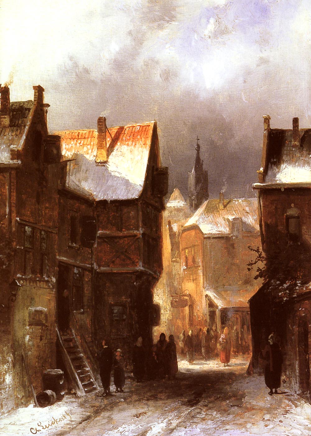 A Dutch Town in Winter