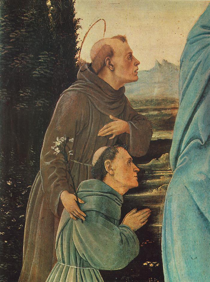 Madonna with Child, St Anthony of Padua and a Friar (detail)