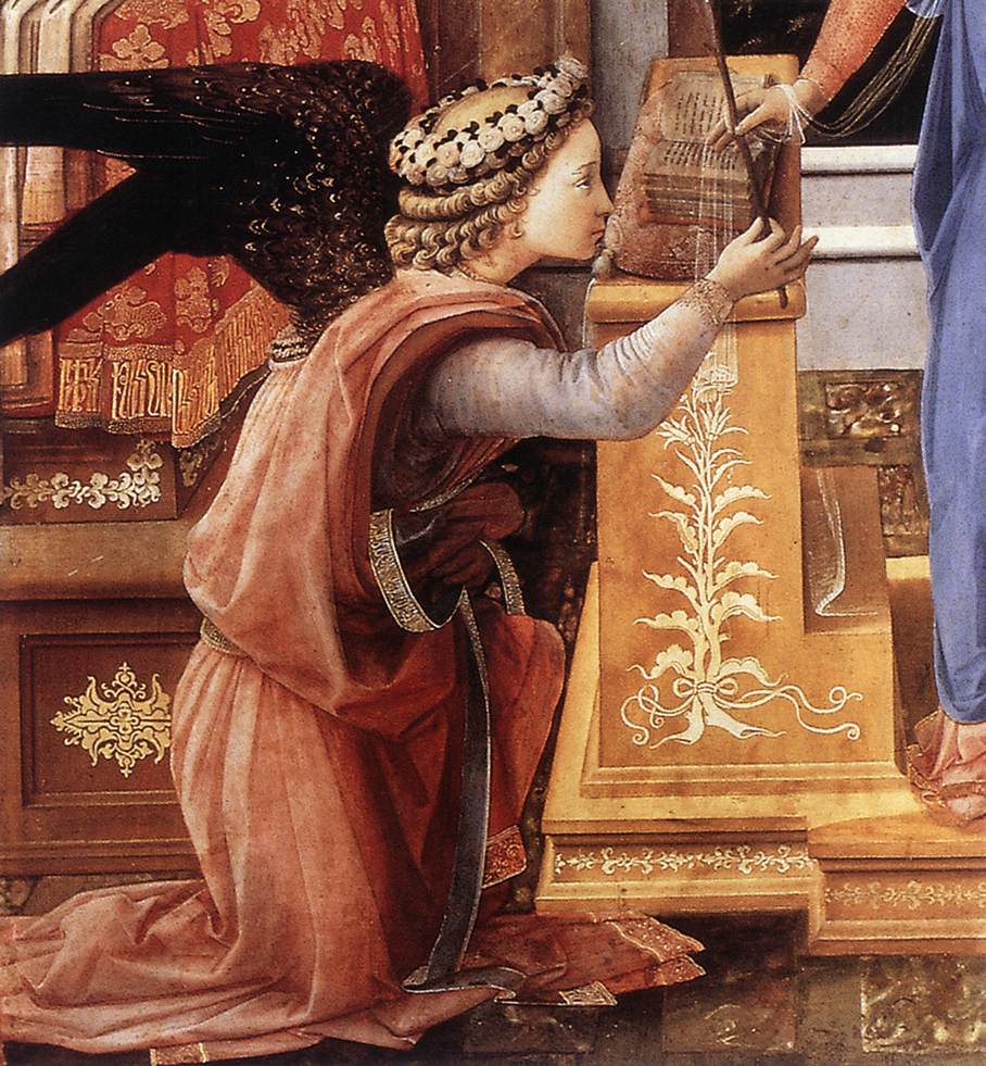 The Annunciation with two Kneeling Donors (detail) 1