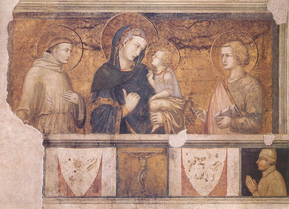 Madonna with St Francis and St John the Evangelist