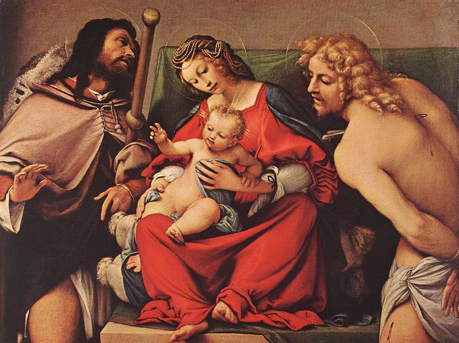 Madonna with the Child and Sts Rock and Sebastian