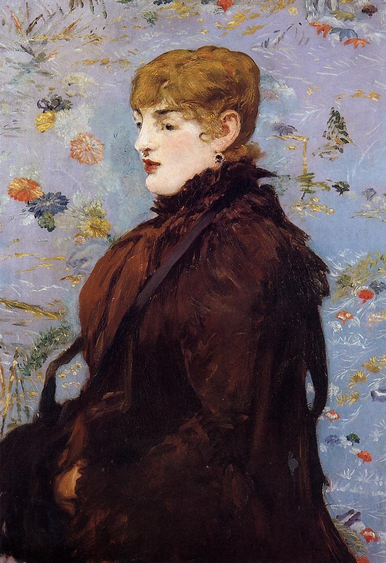 Autumn, Portait of Mery Laurent in a Brown Fur Cape