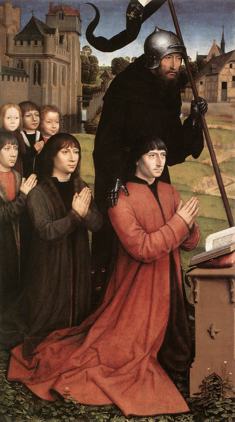 Triptych of the Family Moreel (left wing)