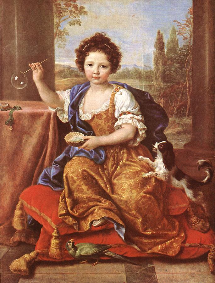 Girl Blowing Soap Bubbles