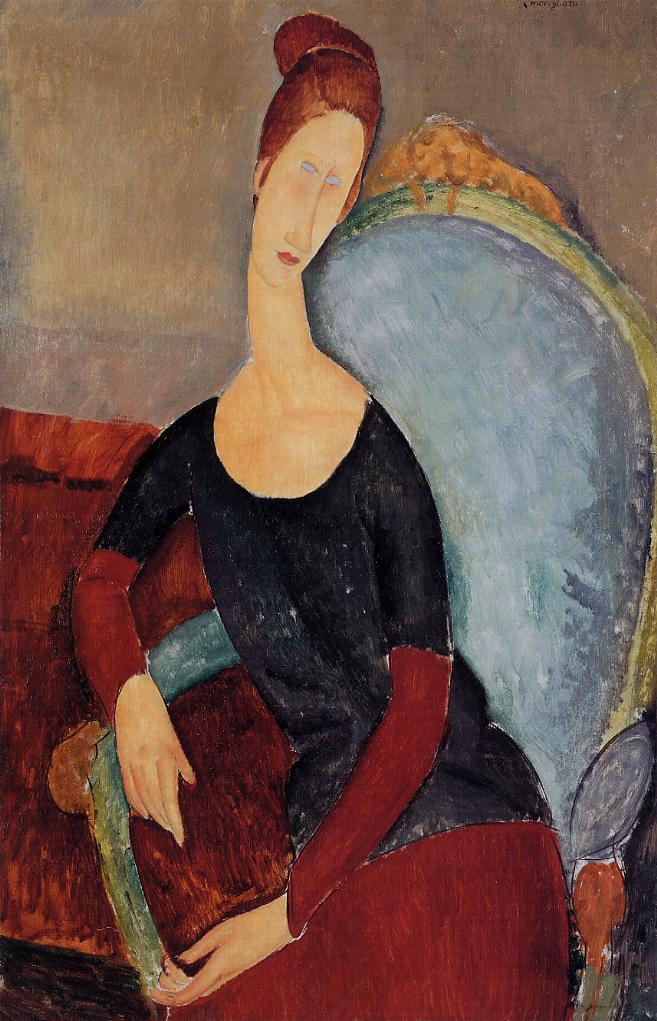 Jeanne Hebuterne Seated in an Armchair