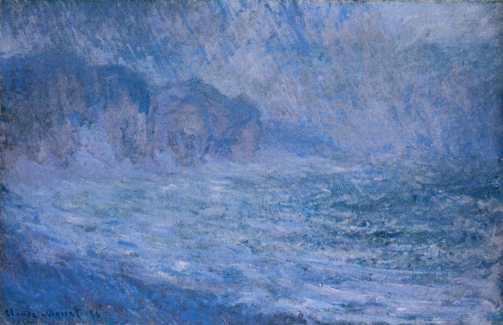 Cliff at Pourville, Rain