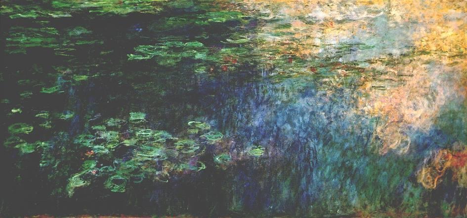 Reflections of Clouds on the Water-Lily Pond (Left Panel)