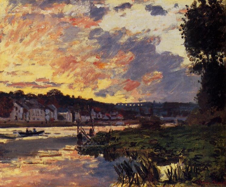 The Seine at Bougeval, Evening