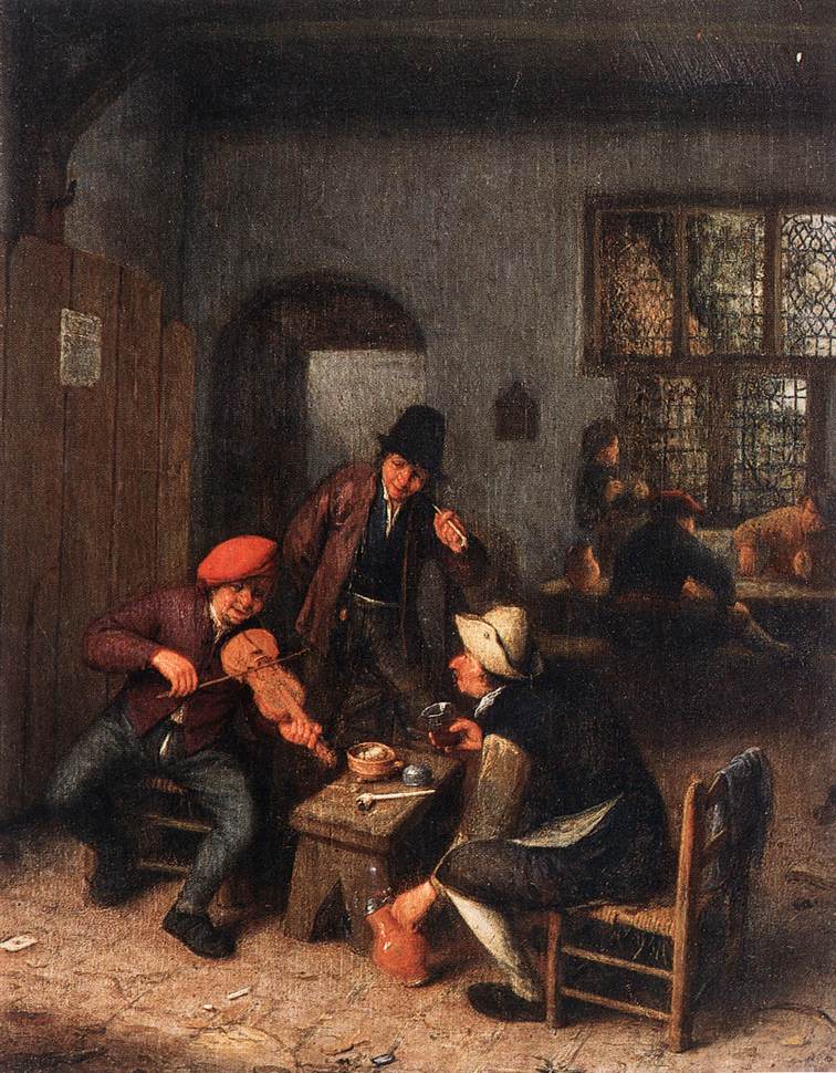 Interior of a Tavern with Violin Player