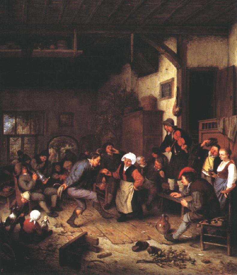 Merrymakers in an Inn