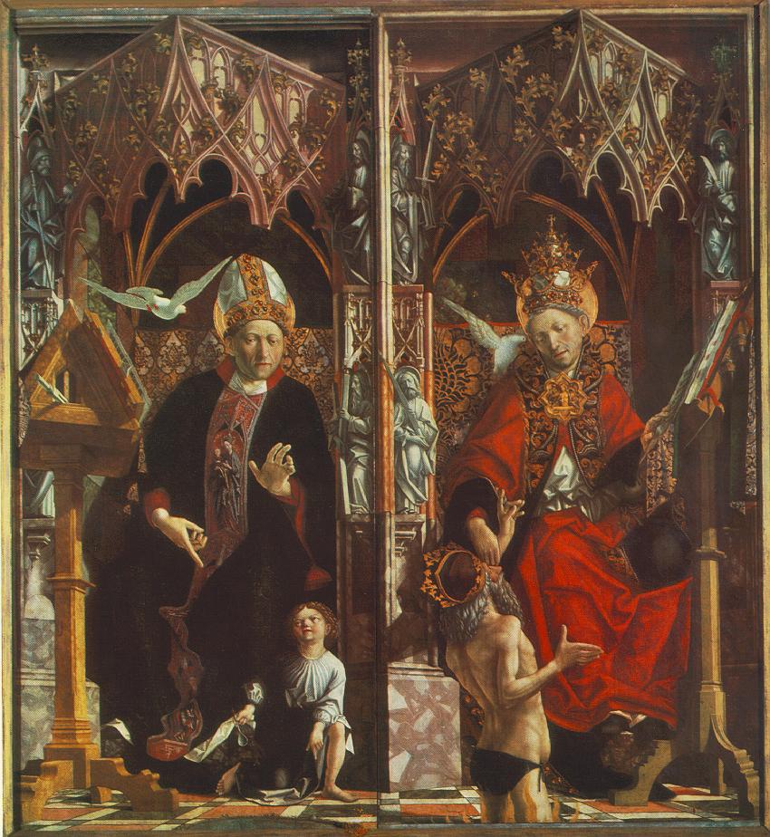 Altarpiece of the Church Fathers - St Augustine and St Grego