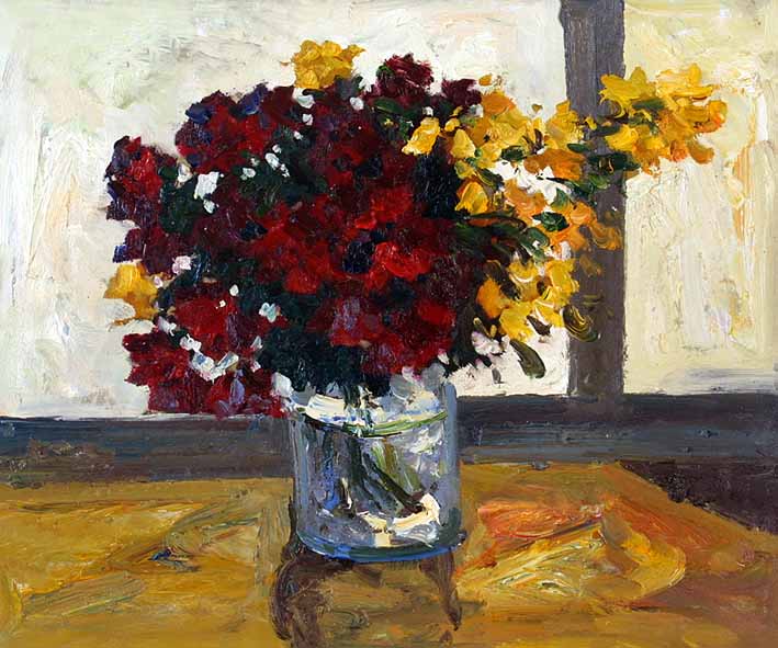 Flowers in a Vase of Glass