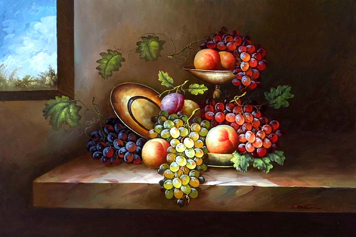 Fruit Still Life,oil painting supplies