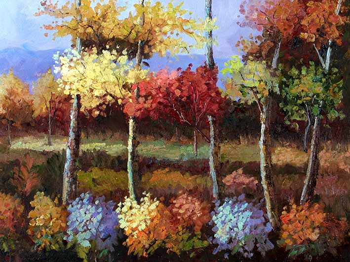 Colorful Trees and Bushes