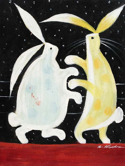 Dancing Hares