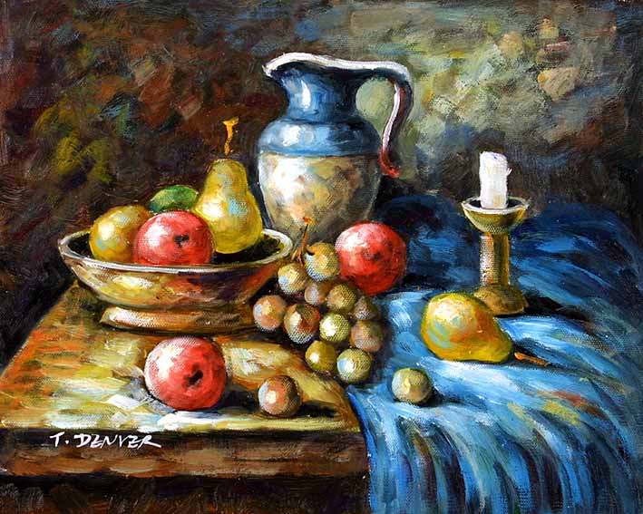 Still Life with Pottery and Fruit Pieces