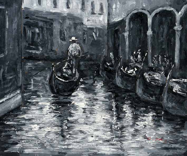 Gondolas in the Canal