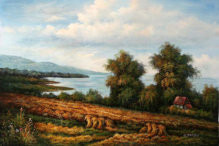 Field by the Lake