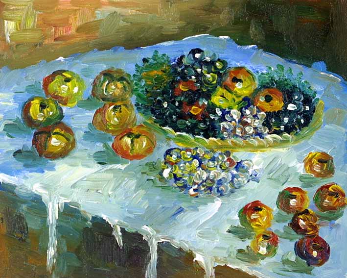 Still Life with a Table Full of Fruit