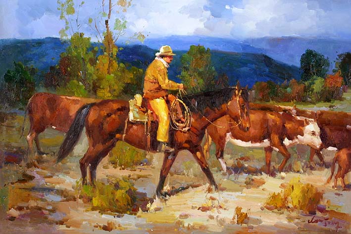 Cattle Drover at Work