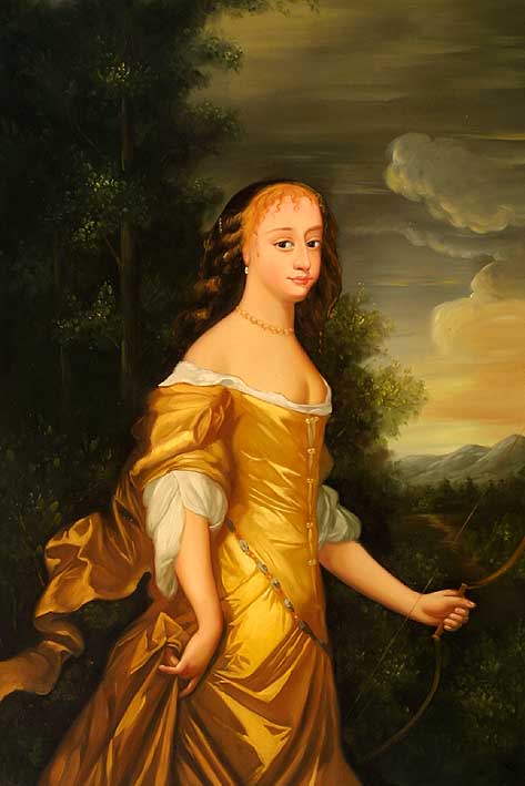 Lady with Golden Dress