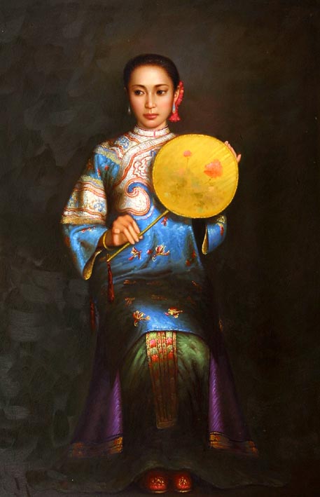 Traditional Dressed Chinese Girl