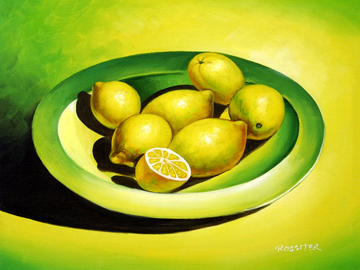 Lemons On A Dish