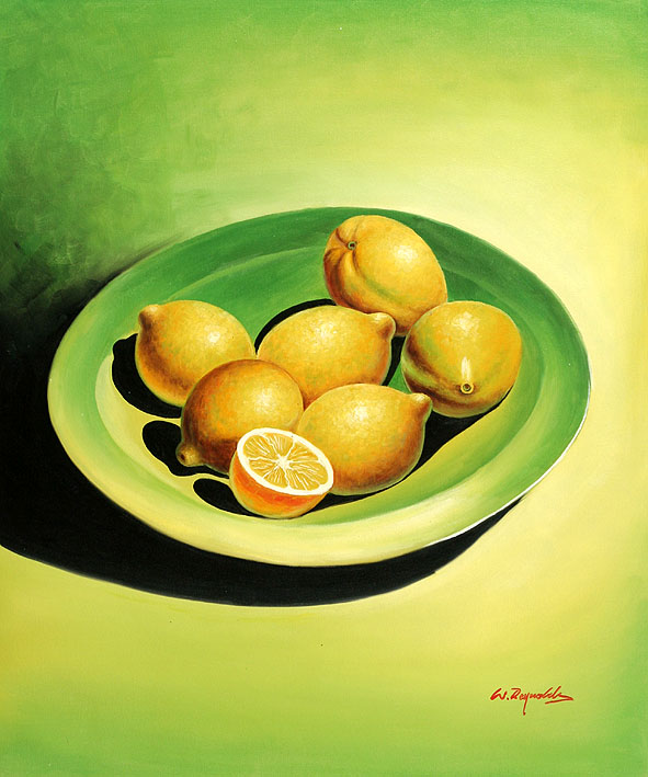 Lemons on a Plate