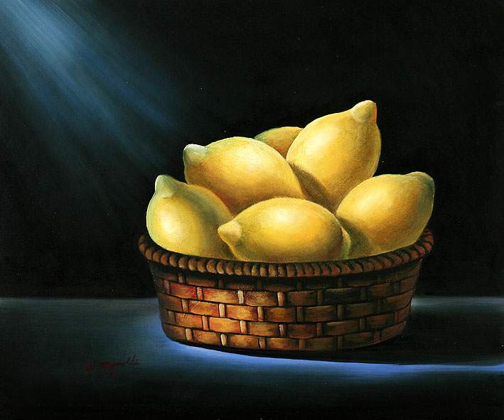 Basket With Lemons