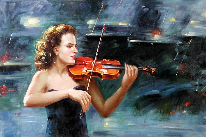 Girl with Violin, II