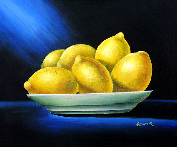 Plate With Lemons