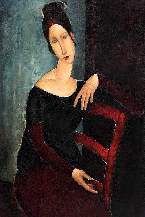 Portrait of Jeanne H?buterne (1898 -1920), Common-Law Wife of Amedeo Modigliani