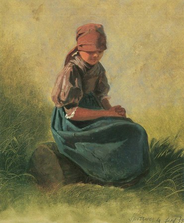 farmer girl with head cloth