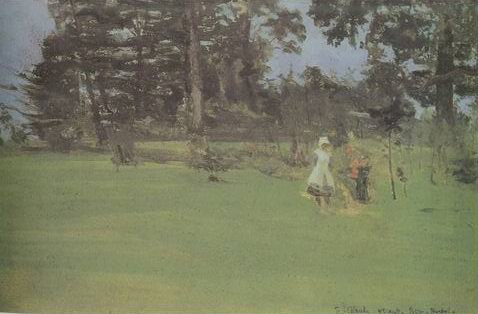 Figure on a Lawn