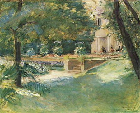 Garden and house at the Wannsee