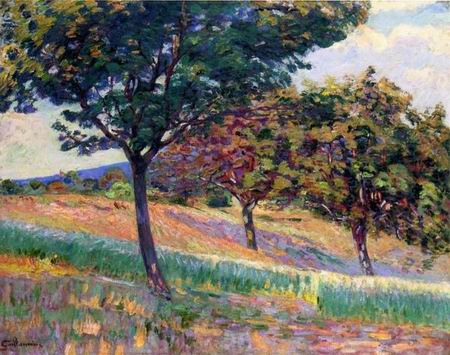 Orchard at the Edge of the Woods in Saint-Cheron