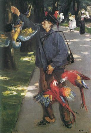 The parrot man