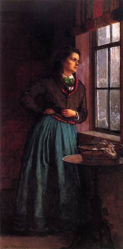 woman at window