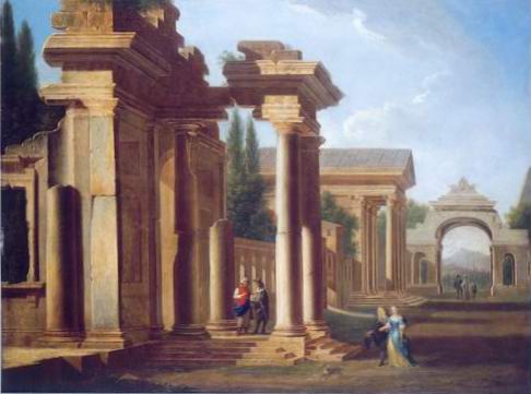 a capriccio of classical ruins