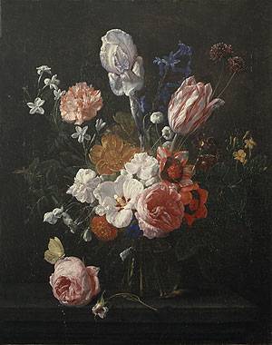 A Bouquet of Flowers in a Crystal Vase 1662