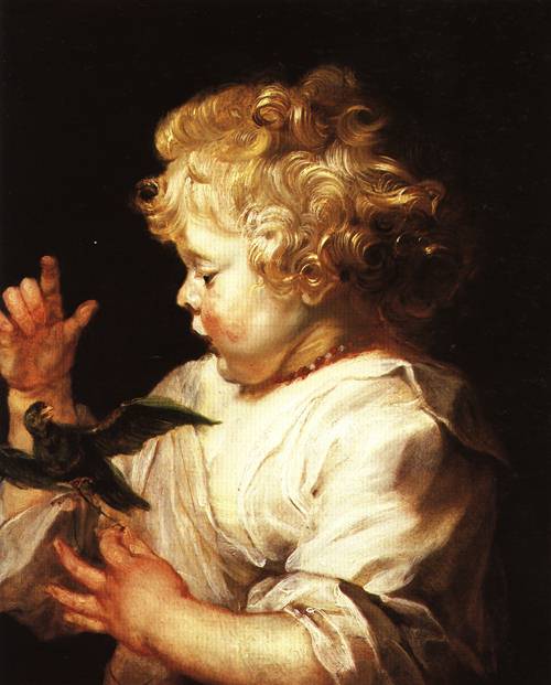 Child with a Bird 1624 5