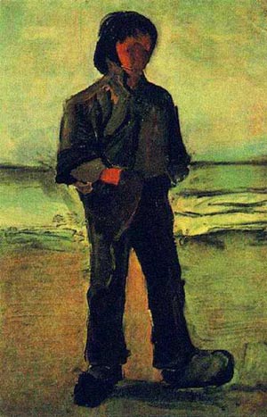 Fisherman On The Beach 1882