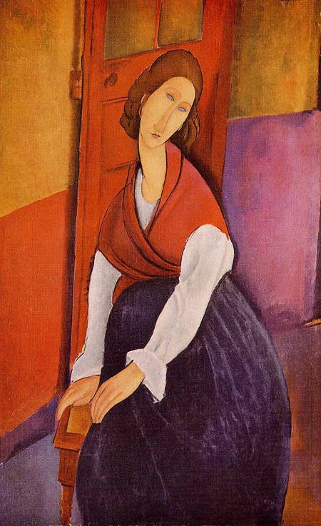 Jeanne Hebuterne (aka In Front of a Door) 1919